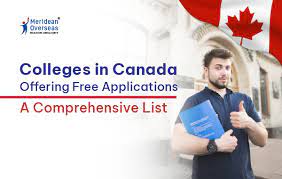 Read more about the article Colleges in Canada offering Free Applications: A Comprehensive List